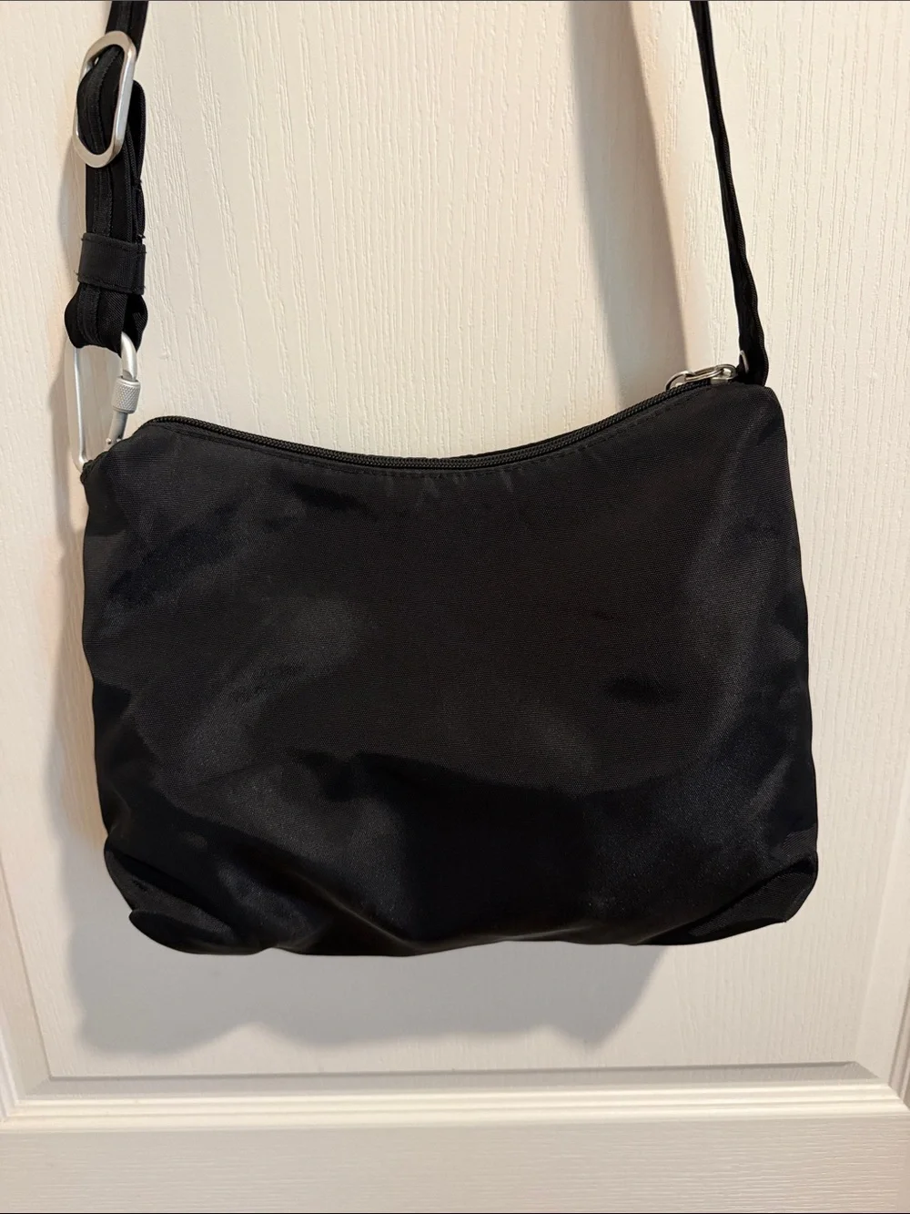 Travelon Black Nylon Crossbody Bag with Adjustable Strap - Picture 7 of 16